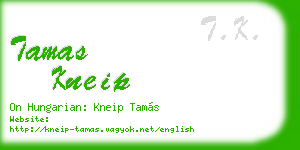 tamas kneip business card